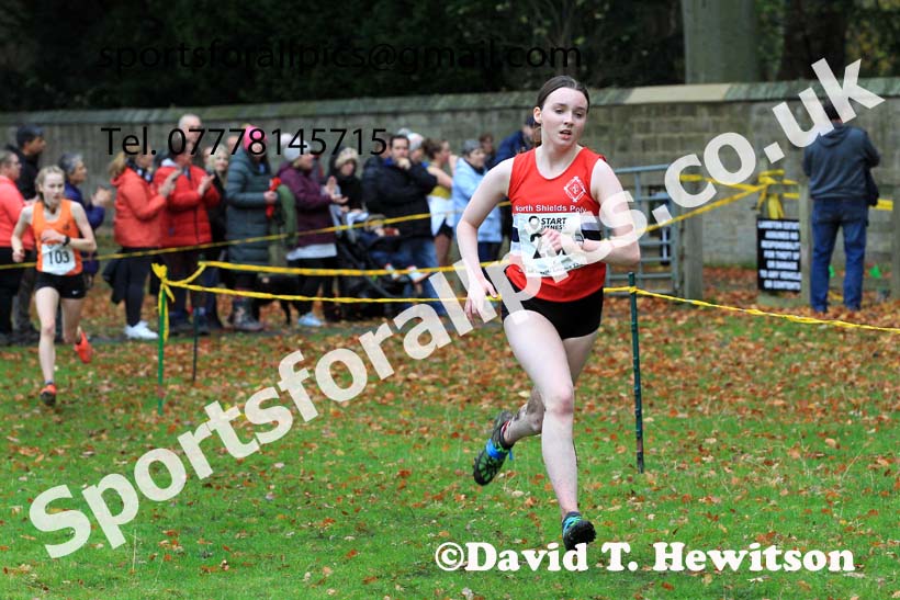 Girls under-15s, Start Fitness NEHL, Lambton Castle, Durham.  Photo: David T. Hewitson/Sports for All Pics